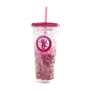 Aston Villa Official 600ml Freezer Straw Cup