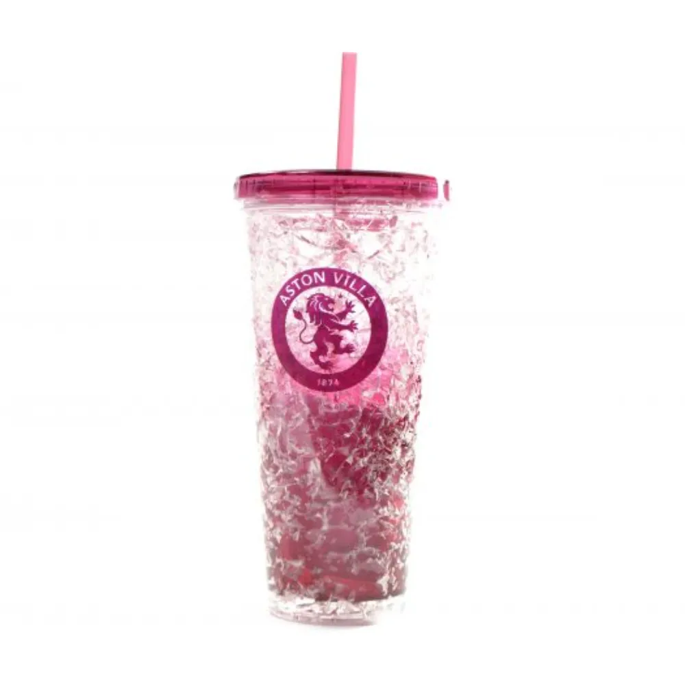 Aston Villa Official 600ml Freezer Straw Cup