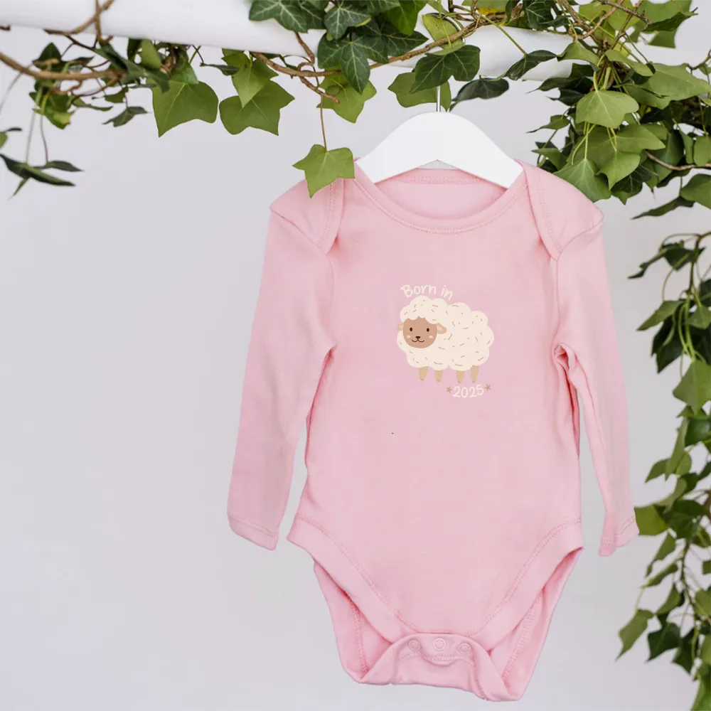 Born in 2025 Baby's Long Sleeve Bodysuit