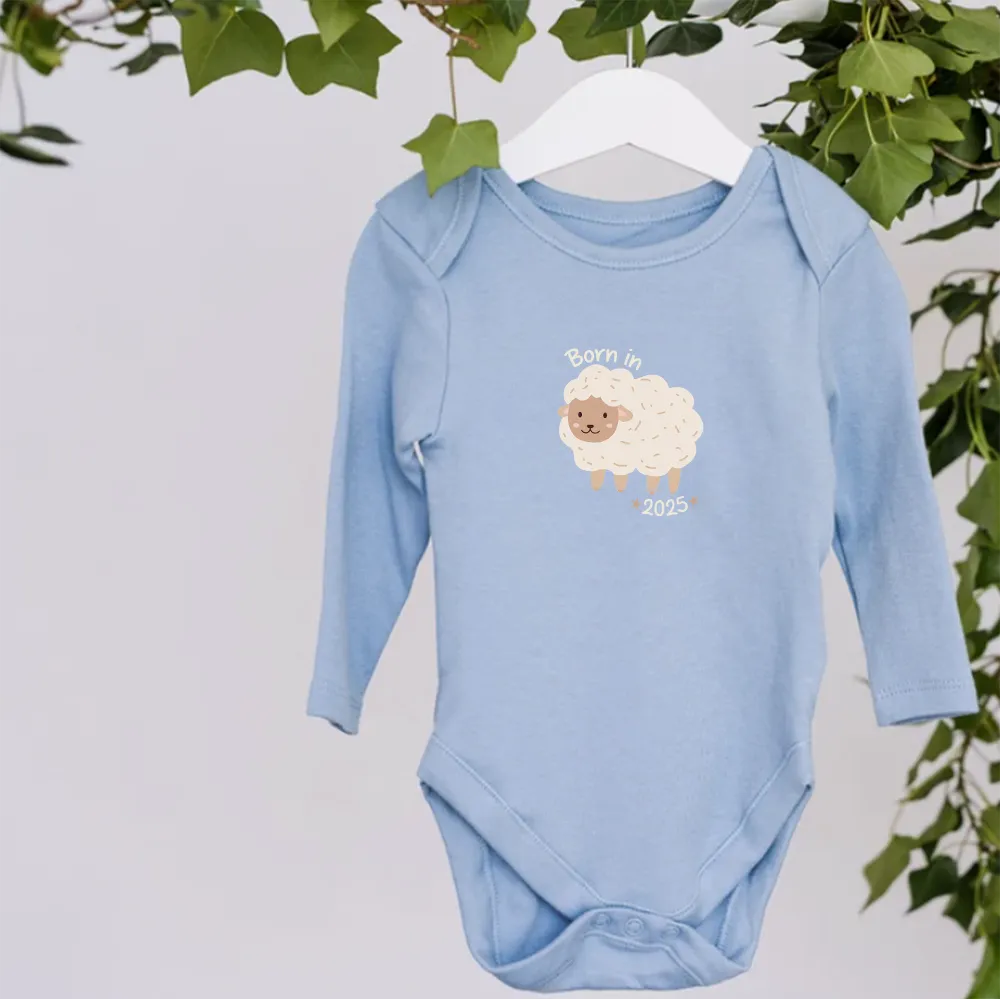 Born in 2025 Baby's Long Sleeve Bodysuit