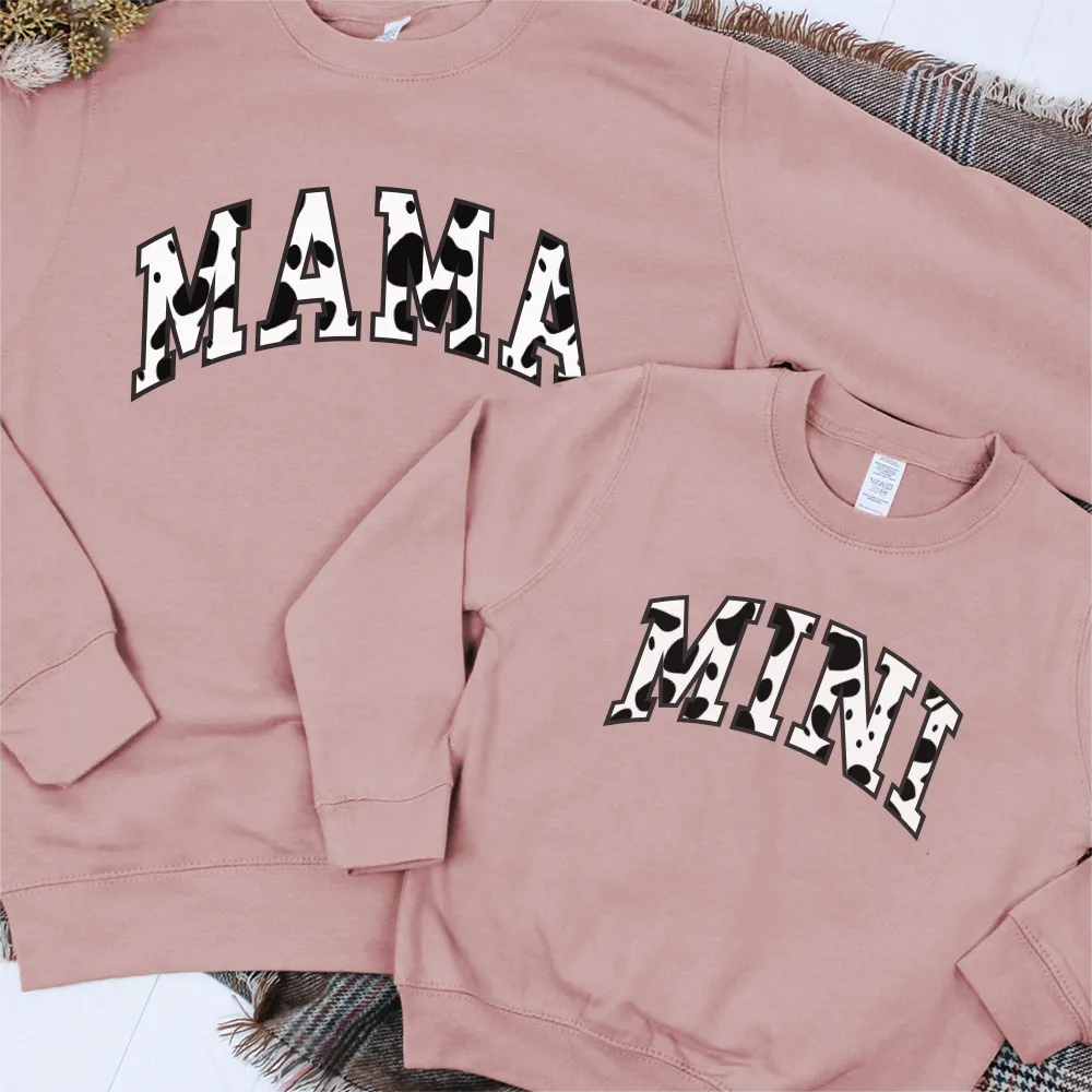 Dalmatian Mama & Mini Varsity Matching Sweatshirts