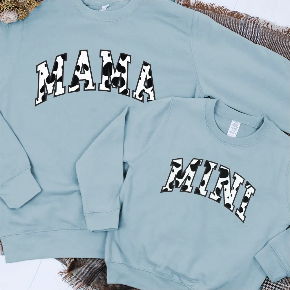 Dalmatian Mama & Mini Varsity Matching Sweatshirts