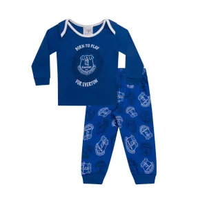 Everton Official Born To Play Baby Pyjamas