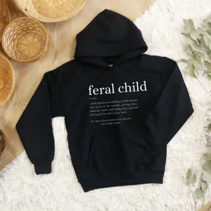 Feral Definition Kids Hoodie