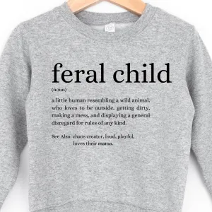 Feral Definition Kids Sweatshirt