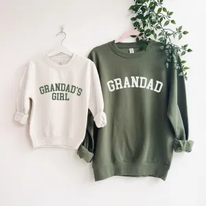 Grandad & Grandad's Girl College Matching Sweatshirts