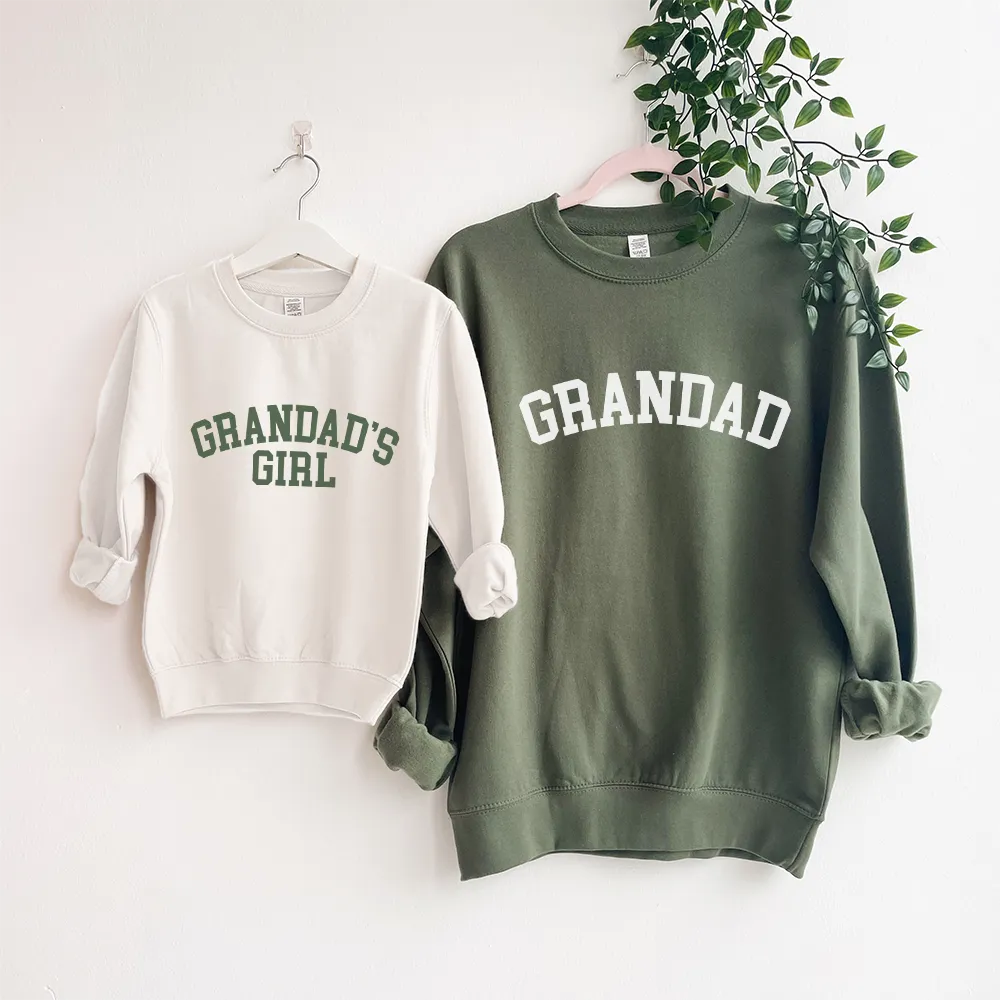 Grandad & Grandad's Girl College Matching Sweatshirts