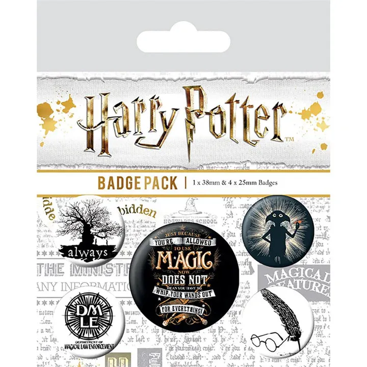 Harry Potter (Deathly Hallows Symbols) Badge Pack