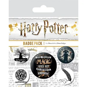 Harry Potter (Deathly Hallows Symbols) Badge Pack