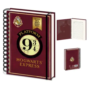 Harry Potter (Platform 9 3/4) A5 Wiro Undated Diary Notebook