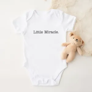 Little Miracle White Baby Vest