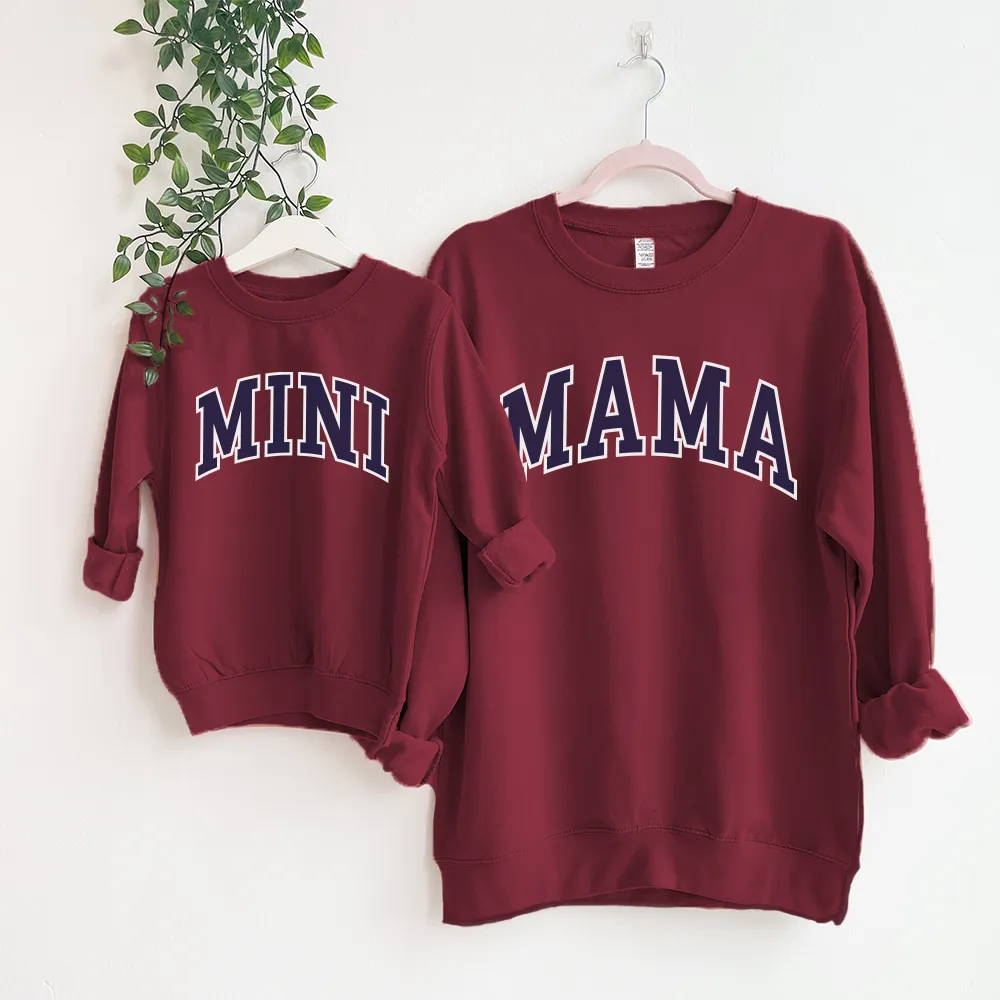 Mama & Mini Essential Varsity Matching Sweatshirts