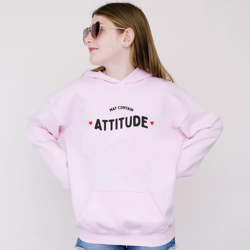 May Contain Attitude Kids Hoodie