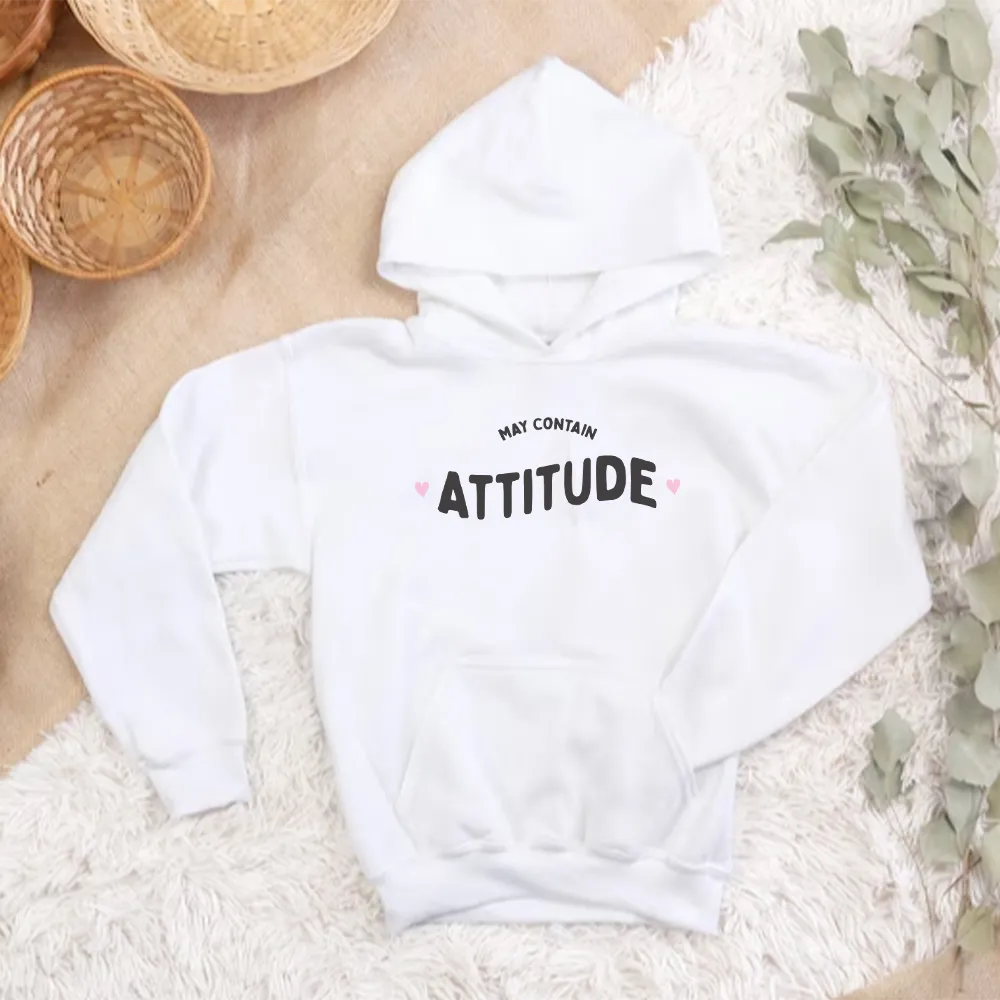 May Contain Attitude Kids Hoodie