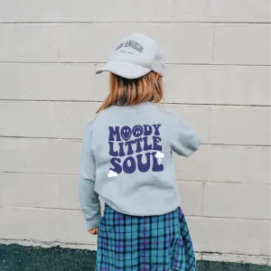 Moody Little Soul Kids Back Logo Sweatshirt