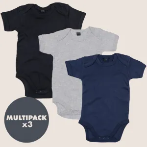 MRK Essentials - Midnight 3 Pack Baby Vest Bundle