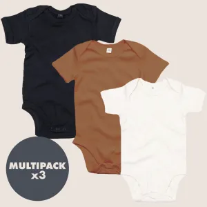 MRK Essentials - Neutrals 3 Pack Baby Vest Bundle