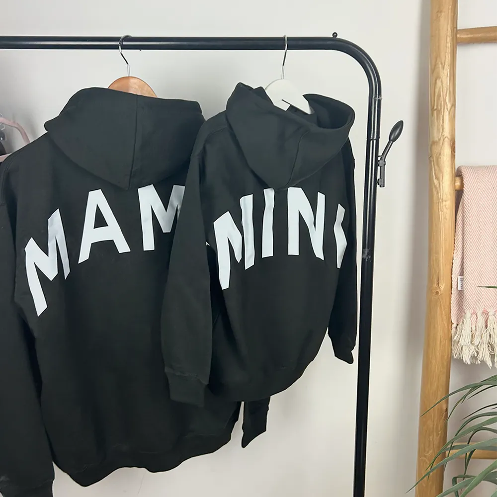 MRK Originals Mama & Mini Oversized Back Slogan Hoodies