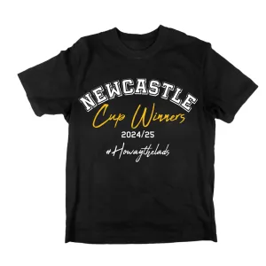 Newcastle United Cup Winners Howay 2024/25 T-Shirt