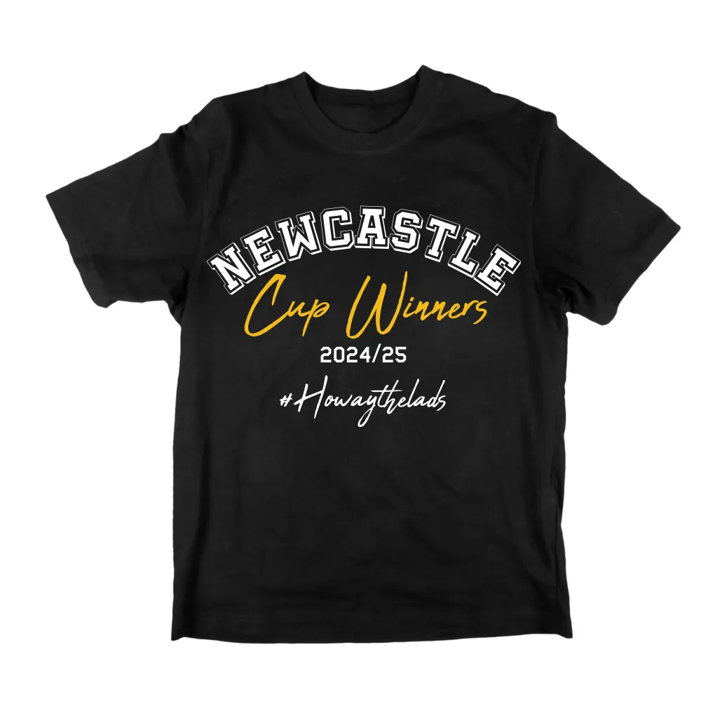 Newcastle United Cup Winners Howay 2024/25 T-Shirt