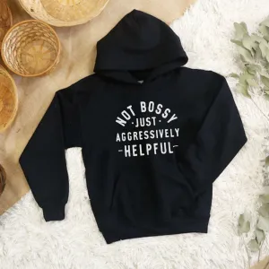 Not Bossy But Helpful Kids Hoodie