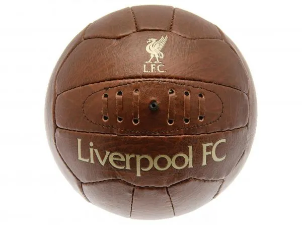 Official Liverpool Retro Faux Leather Ball Size 5