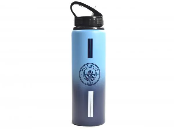 Official Man City FC Fade Aluminium Water Bottle 750ml