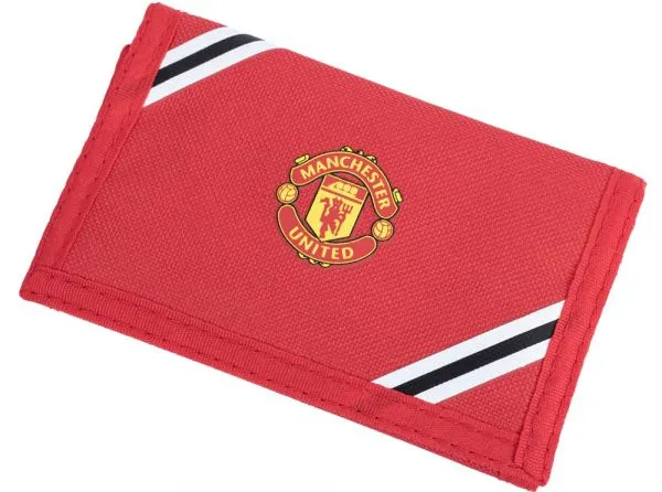 Official Man Utd Core Stripe Wallet Red