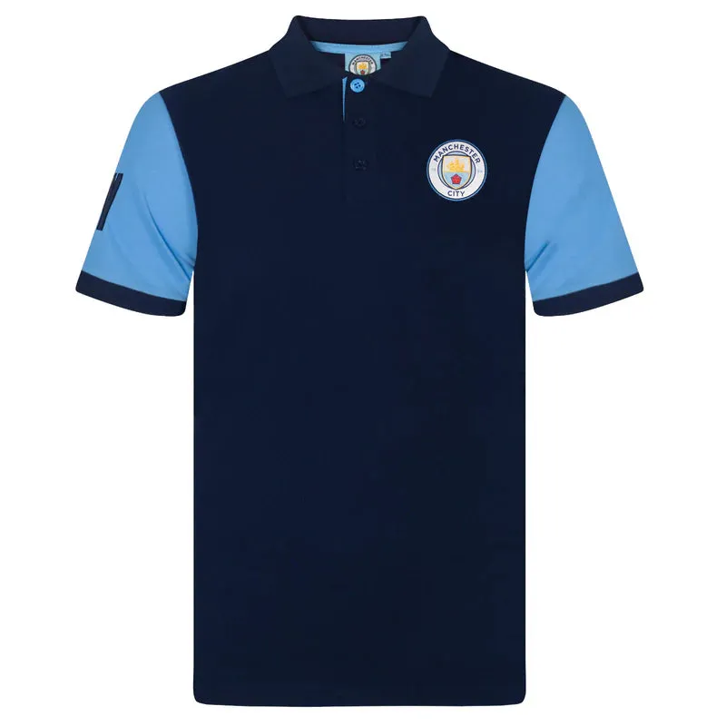 Official Manchester City FC Boys Polo Shirt