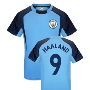 Official Manchester City Junior Training Top- Haaland 9