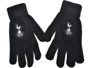 Official Spurs Knitted Gloves Black