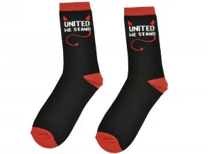 Official Team Direct Generic United We Stand Black Red Socks