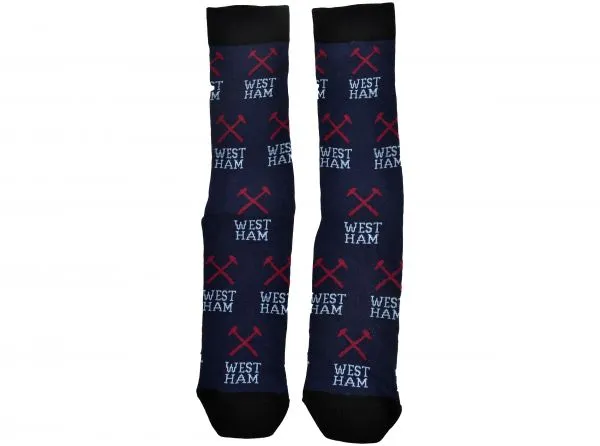 Official West Ham United All Over Print Socks