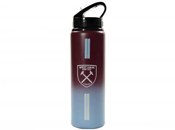 Official West Ham United Fade Aluminium Water Bottle 750ml