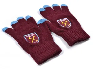 Official West Ham United Touch Knitted Gloves