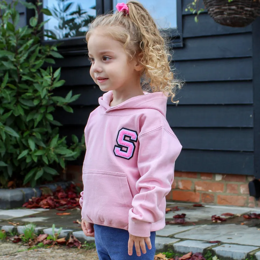 Patch 22 Kids Hoodie- Light Pink