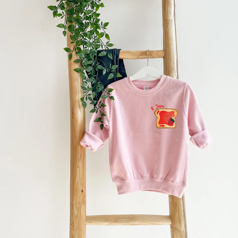 Peanut Butter & Jam Matching Kids Sweatshirts