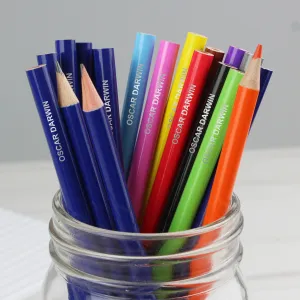 Personalised Pack of 20 HB Pencils & Colouring Pencils (MRK-iD)