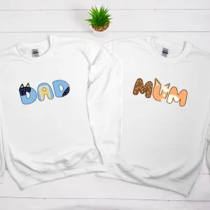 Puppy Dog Parents Parents- Mum & Dad Sweatshirts