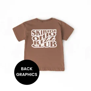 Skibidi Ohio Rizz Club Back Logo T-Shirt