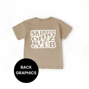 Skibidi Ohio Rizz Club Back Logo T-Shirt