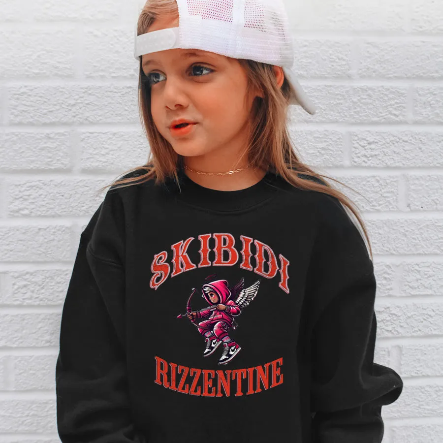 Skibidi Rizzentine Valentine's Day Sweatshirt