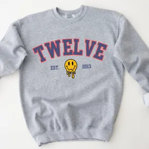Smiley Face Personalised Age & Year Sweatshirt
