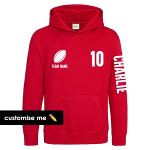 TeamKitz Core Rugby Team Sleeve Hoodie