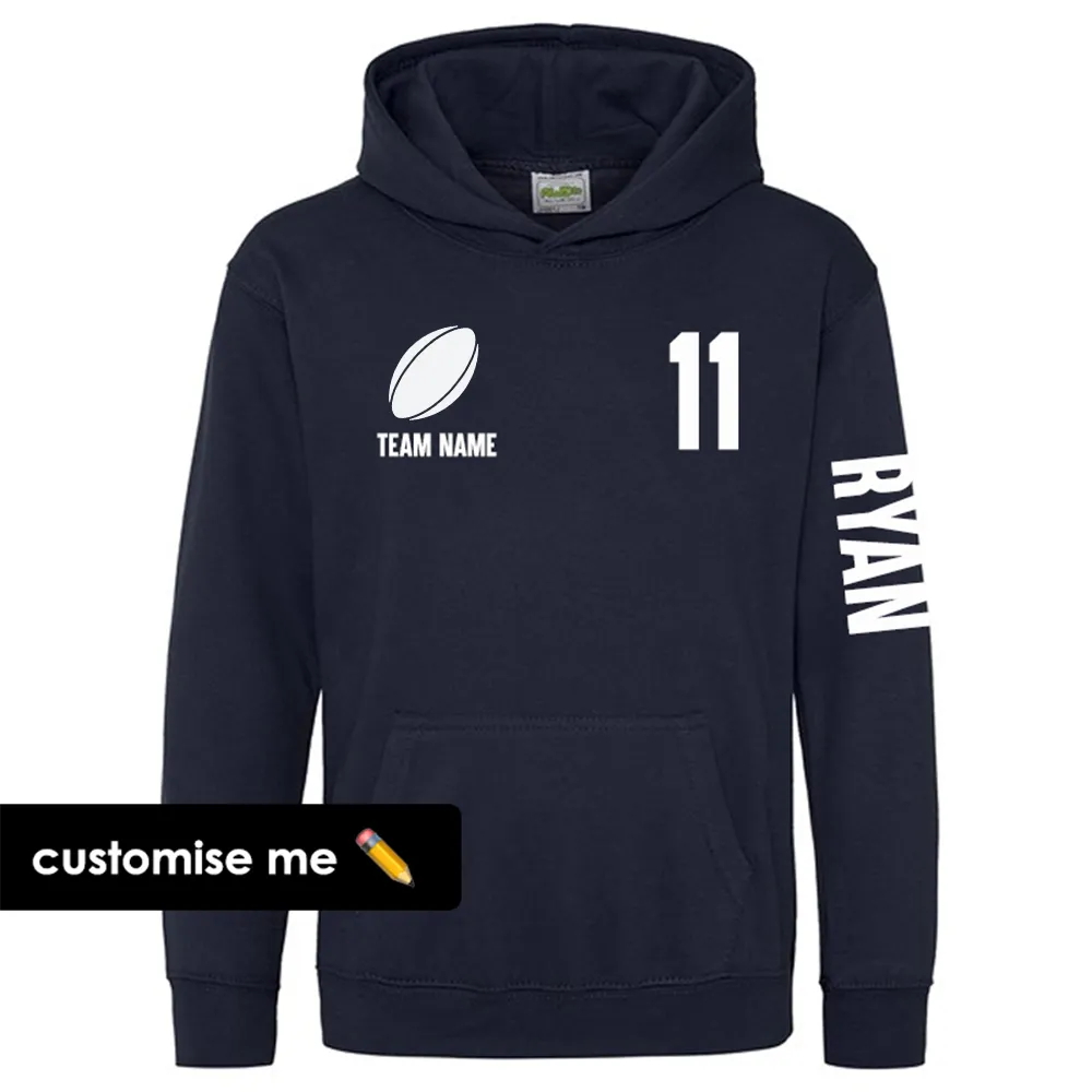 TeamKitz Core Rugby Team Sleeve Hoodie