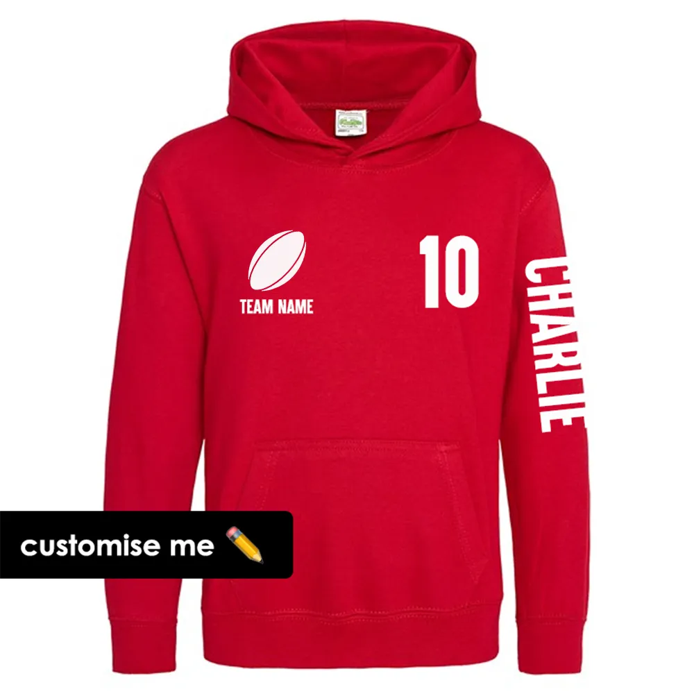 TeamKitz Core Rugby Team Sleeve Hoodie