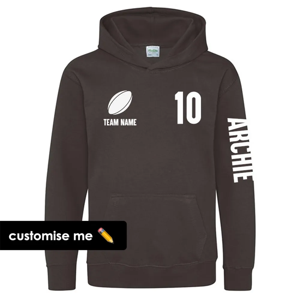 TeamKitz Core Rugby Team Sleeve Hoodie