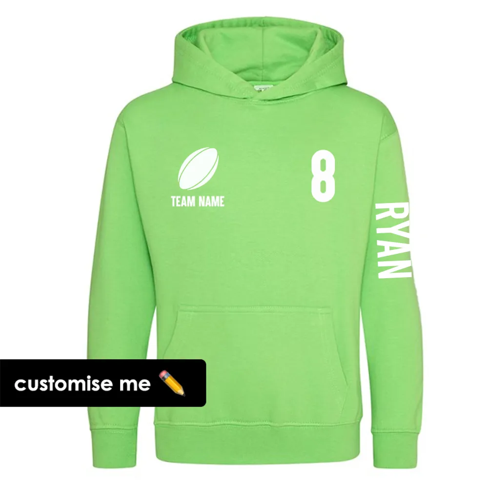 TeamKitz Core Rugby Team Sleeve Hoodie